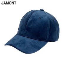 JAMONT однотонная бархатная бейсболка с изогнутыми полями 7 цветов Регулируемая унисекс хип-хоп кепка с костями новая теплая шапка в форме яйца