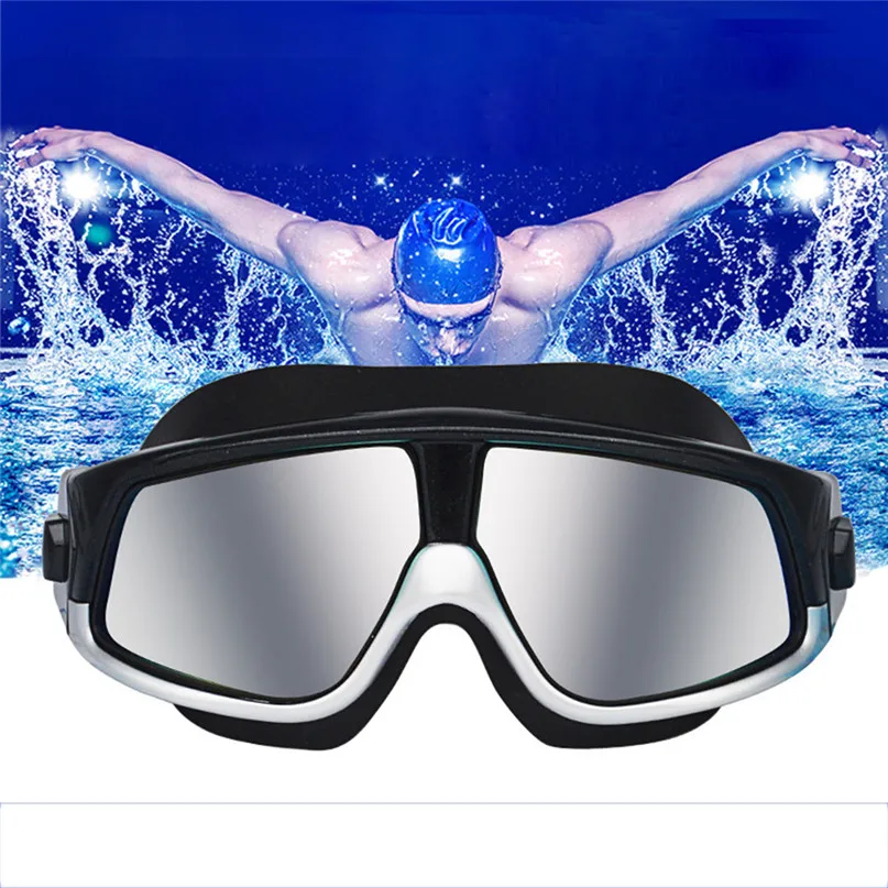 New Professional Anti-Fog UV Protection Adjustable Swimming Goggles Men Women Waterproof HD plating glasses adult Eyewear #3J10 (6)