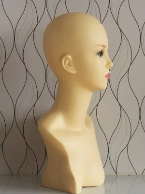 

Free Shipping!! Fashionable Plastic Mannequin Head Fashionable Head Model Export To USA Japan