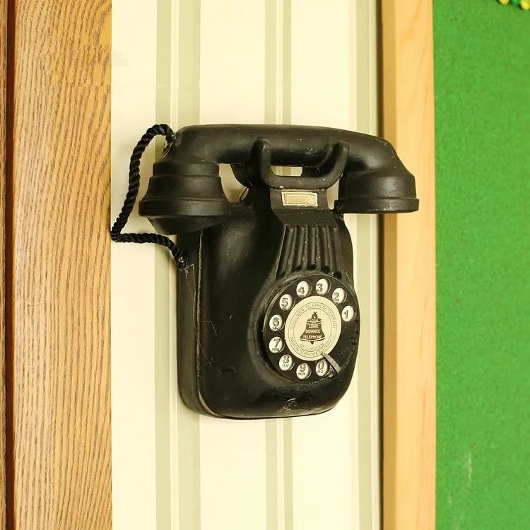 Европейский Винтажный стиль настенный полимерный телефон модель Бар Кафе Настенный декор домашний декор