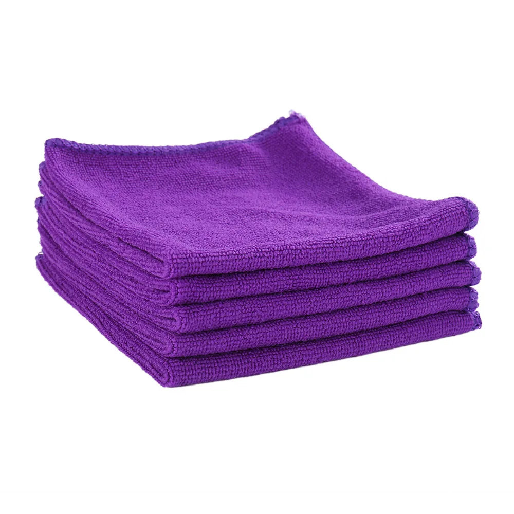 5 шт. 30X30 см микрофибра для чистки авто мягкая ткань для мытья полотенец тряпка для мытья автомобиля