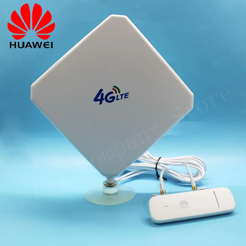 Разблокированный huawei 4G модем E3372 E3372h-607 с антенной 4G LTE 150 Мбит/с ключ USB палка Datacard PK E8372 E8377 - Цвет: White