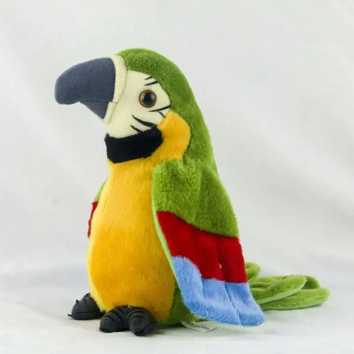 26 см говорящая запись милый Макау Электрический плюшевый имитация попугая игрушка Макау Милый Попугай кукла детский подарок FJ88
