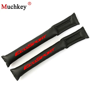 

For Ford ECOSPORT Car Seat Gap Padding Seam Plug Car Decoration Leak-Proof Pads Fillers Spacer Pad PU Leather Car Styling 2Pcs
