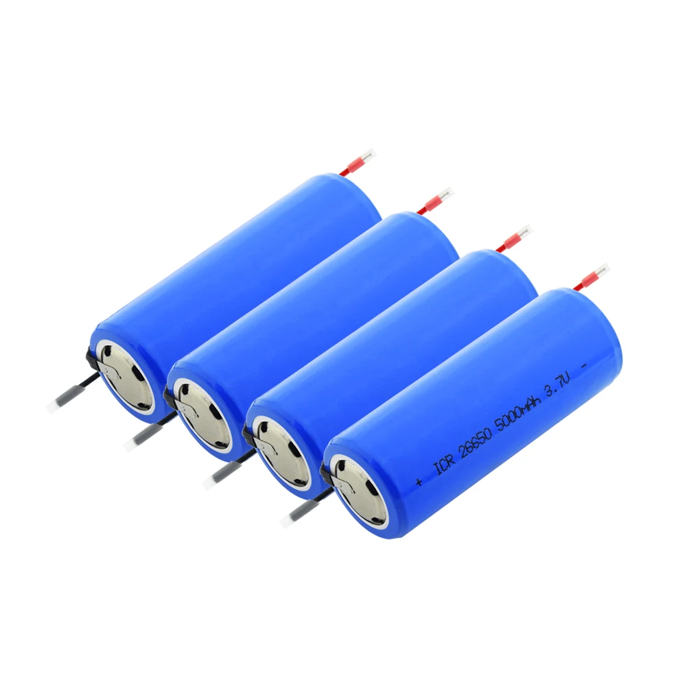 1/2/4 шт. синий ICR 26650 литий ионная батарея Батарея для Светодиодный светильник дистанционного Управление мини вентилятор фонарь светодиодный вспышка светильник 3,7 V 5000mAh