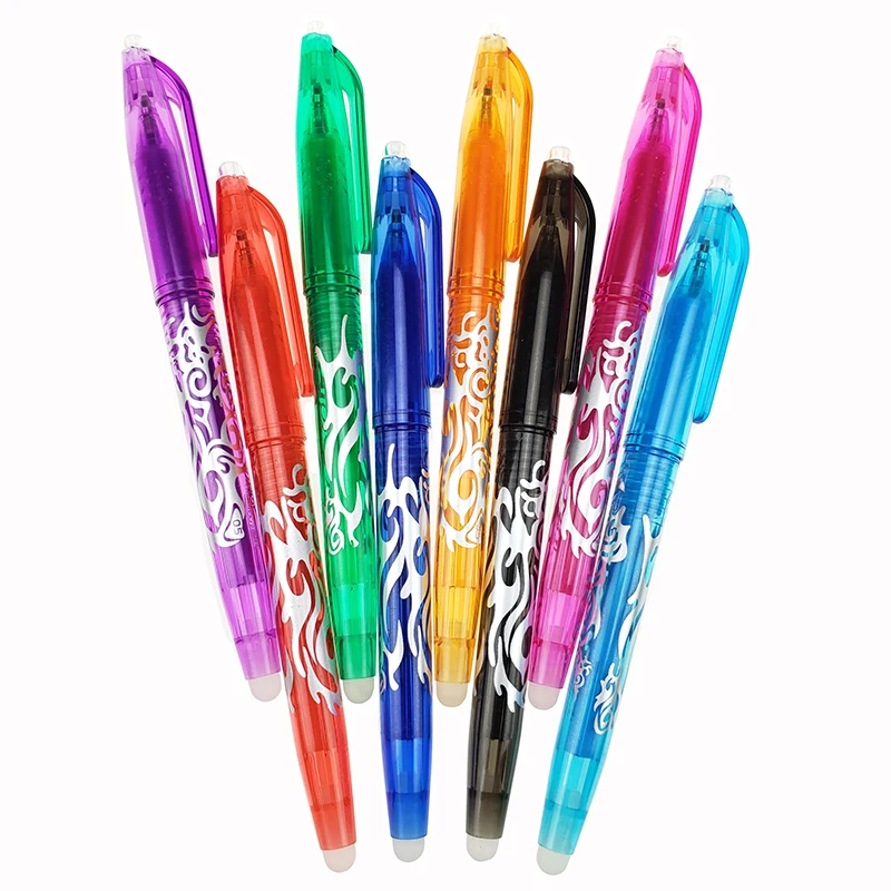 

1Pc New 0.5mm Erasable Pen 5 pcs Refills Colorful 8 Color Creative Drawing Tools Student Writing Tools Office Stationery