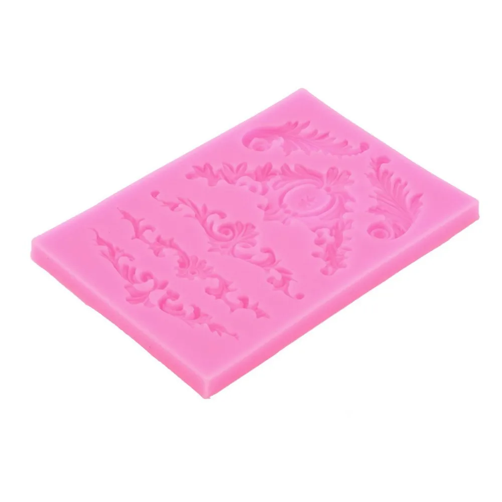 1 шт. силиконовый коврик помадка для украшения торта инструменты для укладки кухня силиконовая кружевная форма цветочный узор