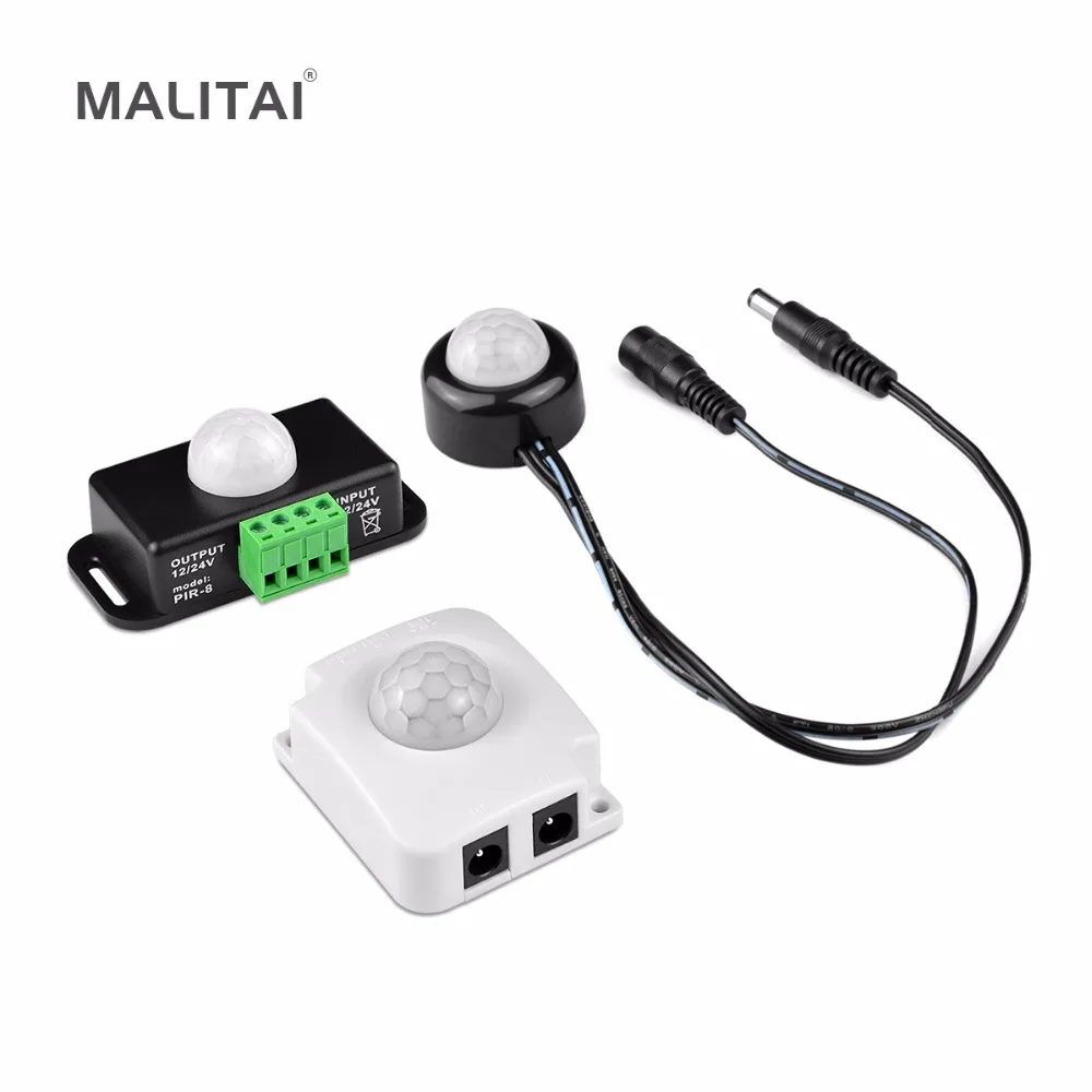 

LED Strip light Motion Sensor Switch 12V DC 5A/6A/10A IR Infrared Human Body Induction Dectector PIR Switch Automatic ON / OFF