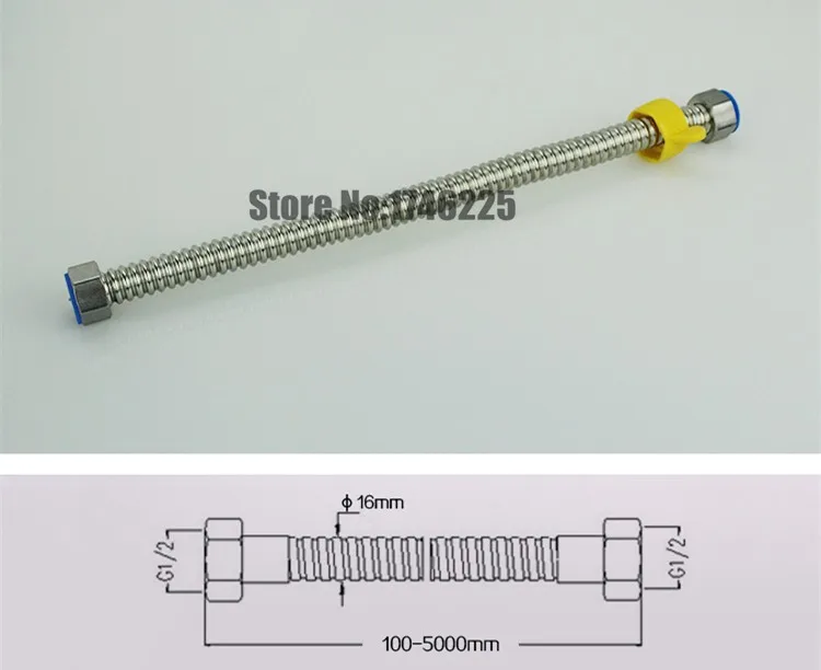 304 сильфонный шланг для водонагревателя из нержавеющей стали, шланг для туалета, гофрированная труба, шланг для горячей и холодной сантехники