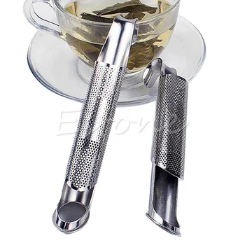 

Mesh Loose Pipe Stainless Steel Tea Leaf Infuser Spice Strainer Herbal Filter
