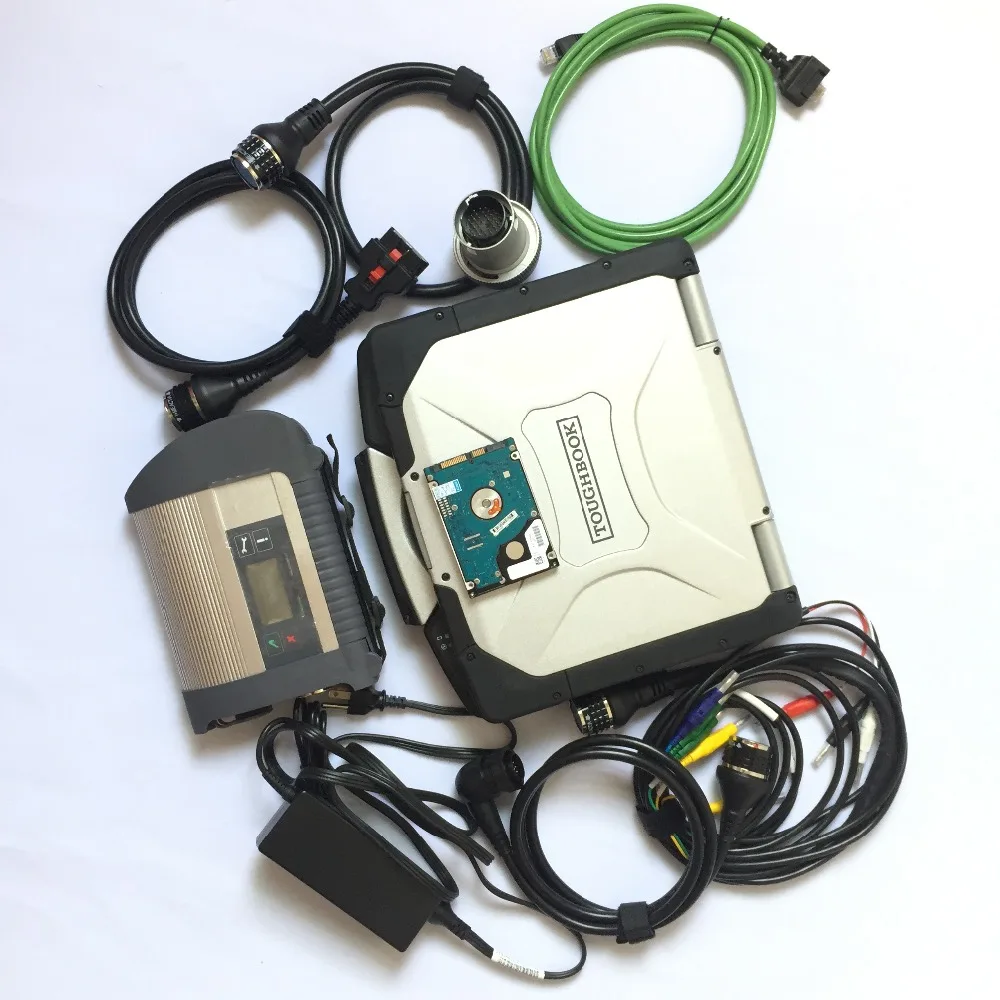 MB Star C4 car diagnostic Software+HDD/SSD+4GB CF30 Laptop Auto