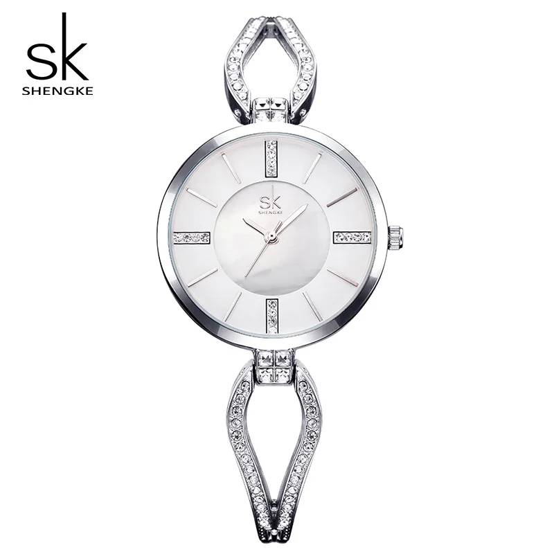 

Shengke Top Brand Luxury Crystal Bracelet Watches Women Clock Quartz Watch Relogio Feminino 2019 SK Ladies Dress Watch #K0020