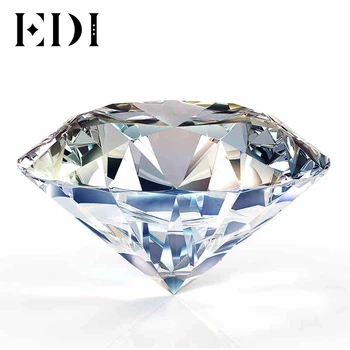 

EDI DEF Color Grade Loose Moissanites 0.5 Carat 5mm Round Brilliant Moissanites Diamond Jewelry Test Positive As Diamond Does