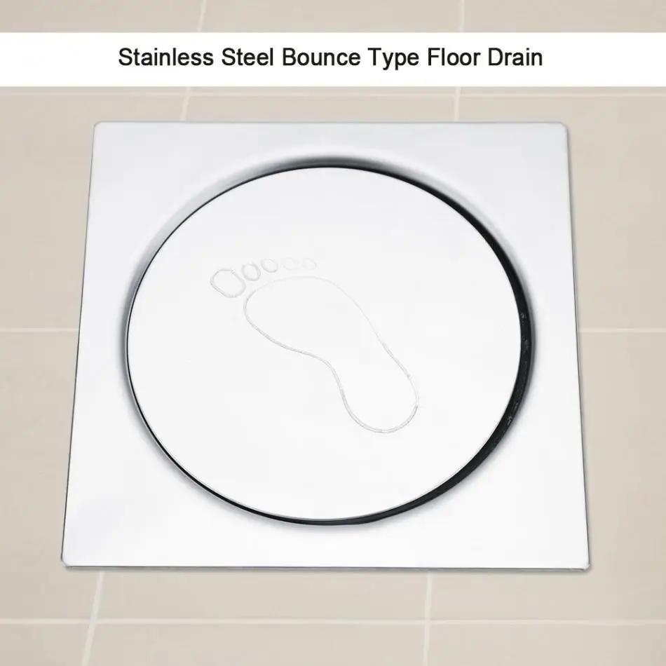 Stainless Steel Pedal Bounce Type Floor Drains Dedorization Type