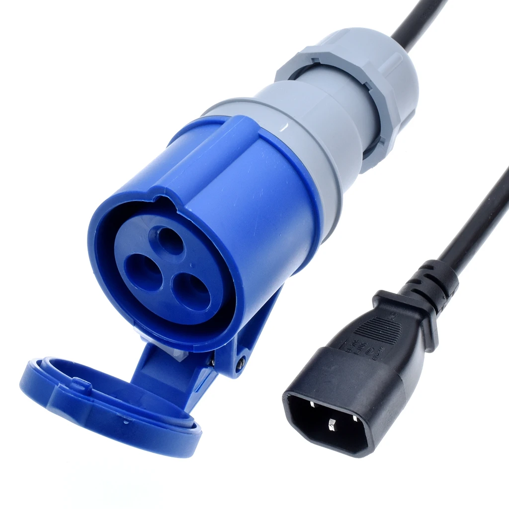 Шнур питания IEC320 C14 к IEC 309 316C6 подключите устройство с 316P6 гнездо входа в разъем