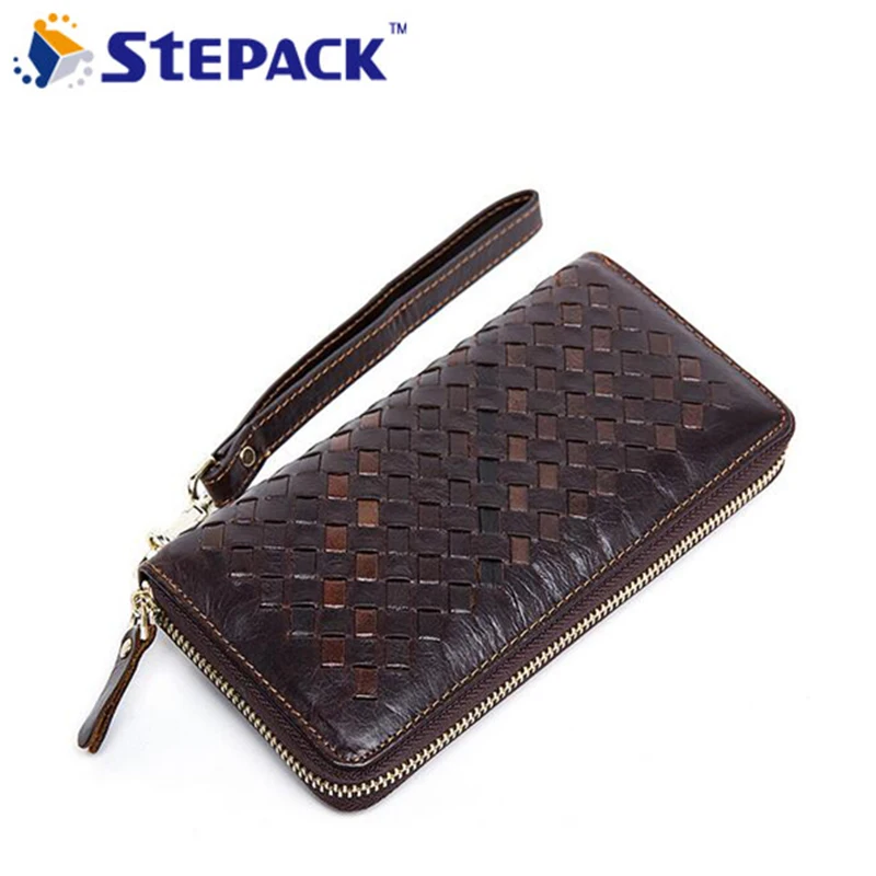 

2017 New Arrival Devaluate wallet Genuine Leather Men Wallet Mutil-Card Holders Men Big capacity Billfold Business High Quality