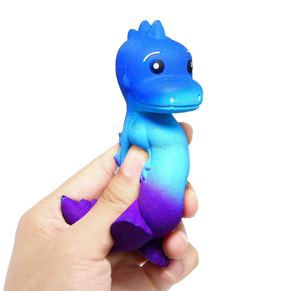 Дизайн милый Галактический динозавр мягкий крем ароматизированный медленно поднимающийся сжимающий игрушки Kawaii детские игрушки 10*7*6 см
