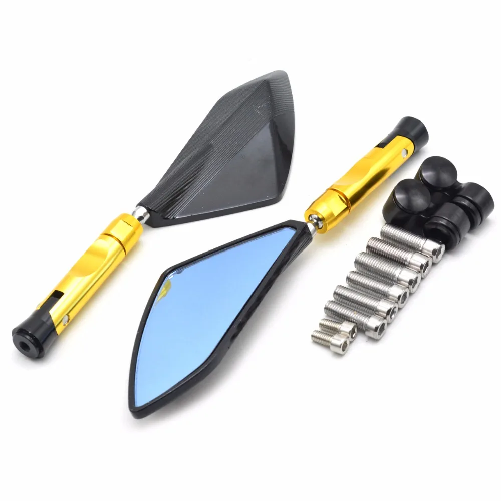 7/8" 22mm Motorcycle CNC Handle Bar End Mirrors rearview Side mirrors