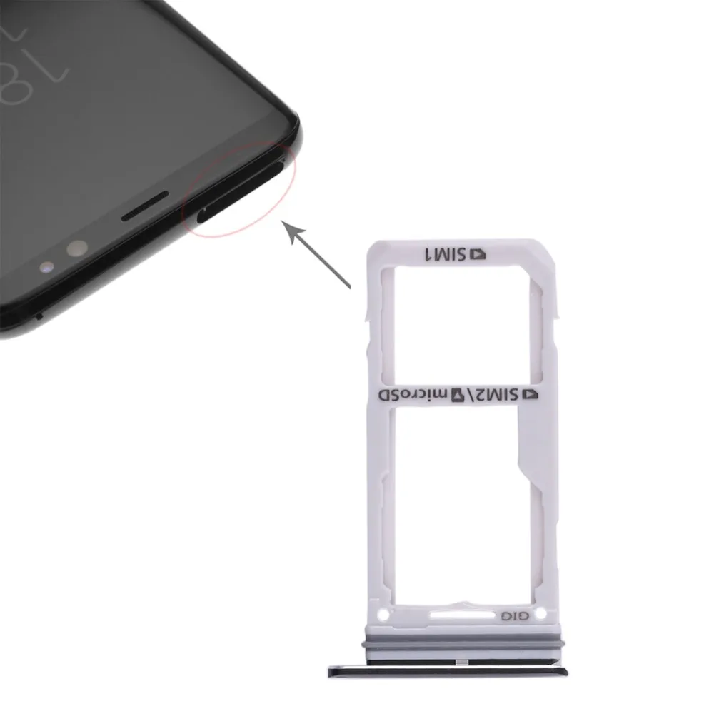 

iPartsBuy Dual SIM Card Tray / Micro SD Card Tray for Galaxy S8 / S8+