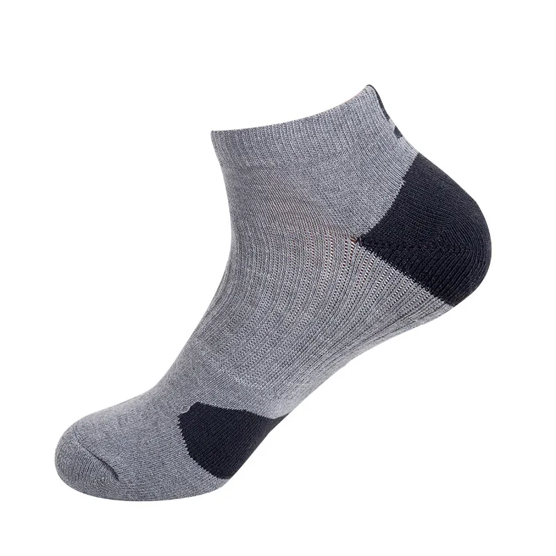 Brothock Men Socks Towels Bottom Cotton Professional Basketball Elite Socks Sports Running Outdoor Wholesale athletic socks - Цвет: gray