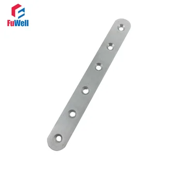 

4pcs 175mm x 20mm Straight Bracket 201 Stainless Steel 2.3mm Thickness Mending Repair Plate Connector Flat Bracket