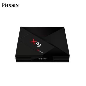 

VHXSIN 10 PCS/LOT X99 Smart Android 7.1 TV Box RK3399 Six Core 4G / 32G UHD 4K Remote Control