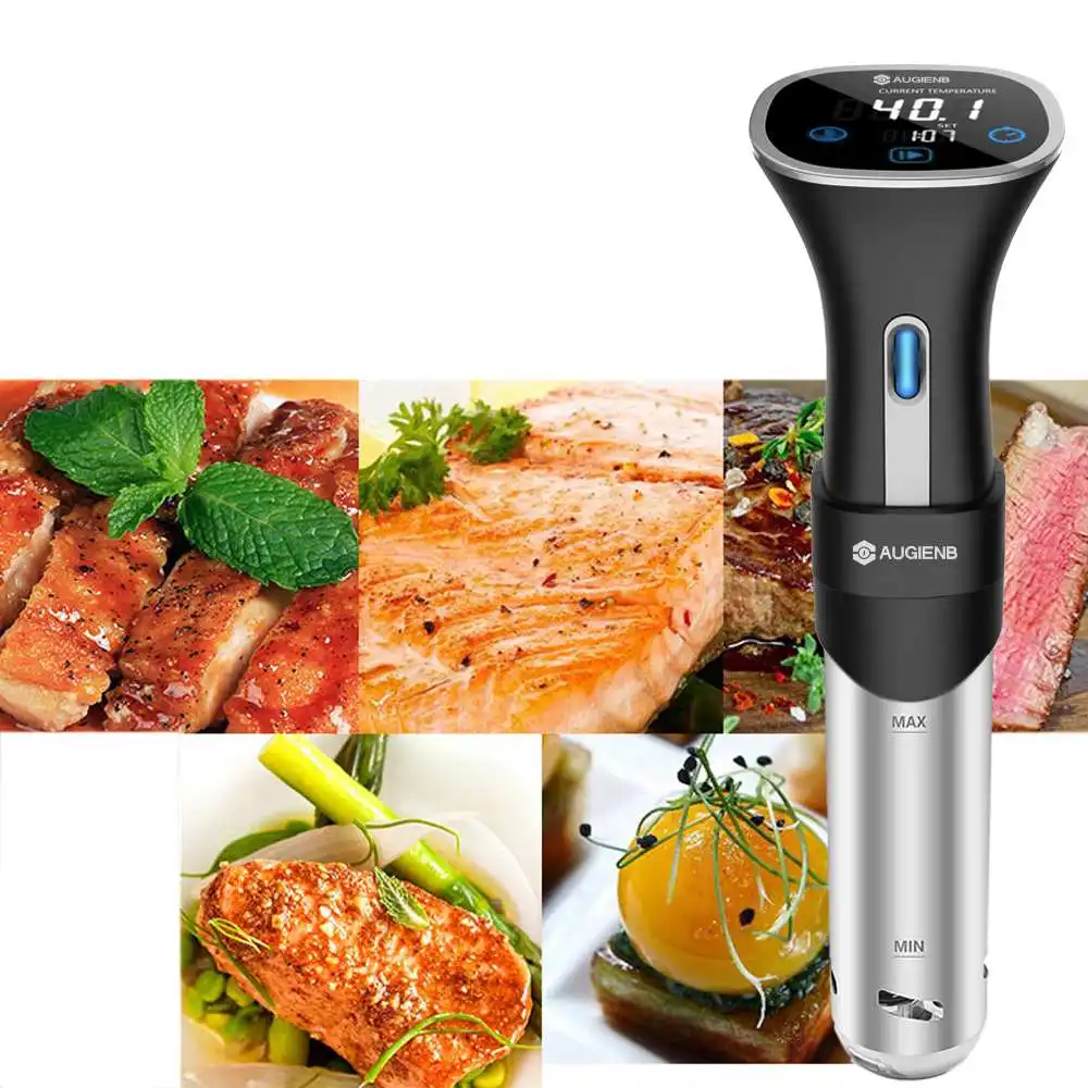 AUGIENB 800 Вт вакуумная медленная Sous Vide плита 15л погружной циркулятор Машина lcd цифровой таймер из нержавеющей стали