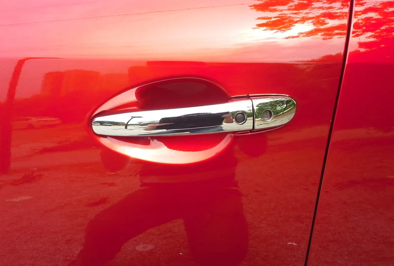 Для Mazda 3 M3 Axela двери, внешняя ручка крышки с отделкой Smart Key Hole ABS 8 шт
