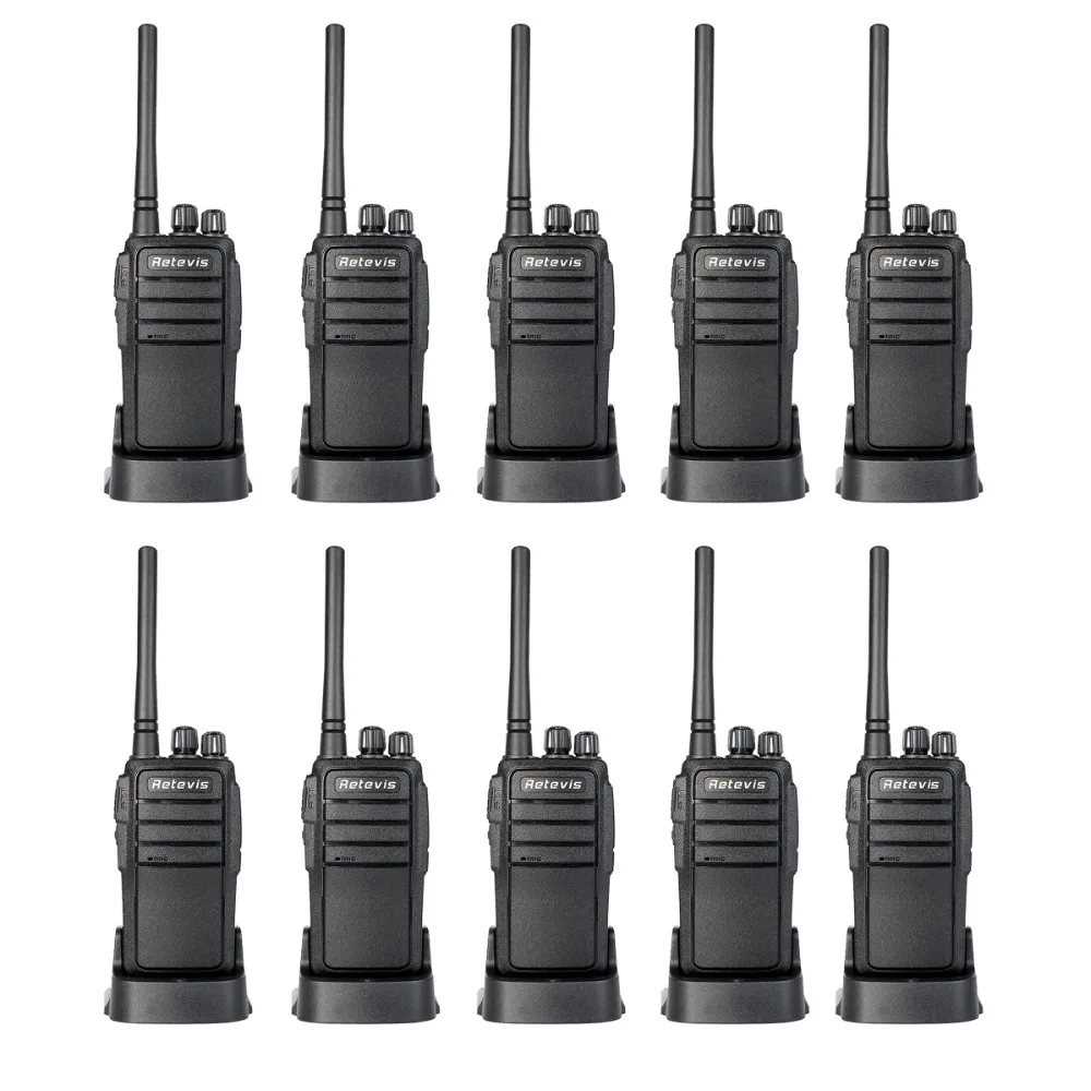 Walkie Talkie RETEVIS RT1 10W UHF400-520MHz 16CH TOT VOX Two Way Radio+Earpiece