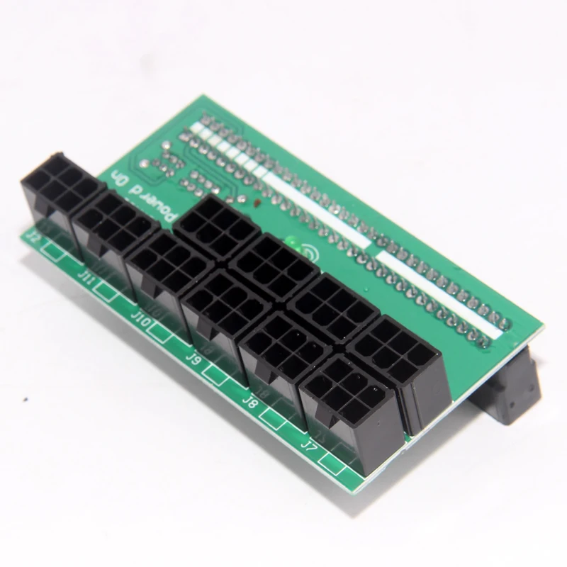 10*6Pin Power Supply Breakout Adapter Board for DPS-800 DPS-1200FB PS-2751-5Q support 1600W Ethereum Mining ETH ZEC F21759 power board dps 182bp
