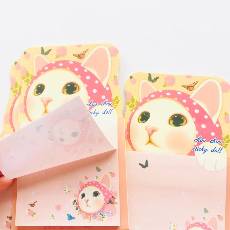 

40 Sheets Cute Stand Style Meow Cat Memo Pads Planner Notepad Student School Stationery