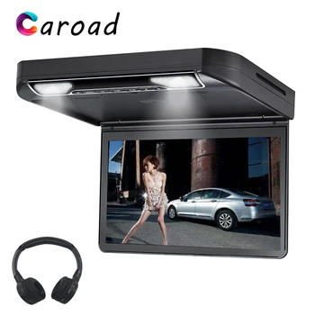 

Caroad 13.3 Inch Car Roof mount DVD Player Flip down 1080P Video HD Digital TFT Wide Screen USB/SD/HDMI/MP5/IR FM Transmitter