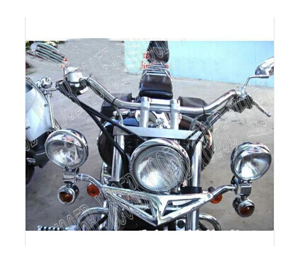 Дальнего поворотного света бар противотуманной фары для Yamaha Vstar 400 650 1100 1300 Virago Xv 250 535 750 1100 Road Star Custom Chopper