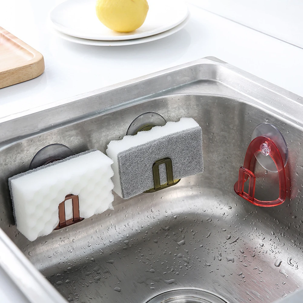 Кухонная раковина всасывающий держатель губки Scrubbers мыльница для хранения присоска губка держатель кухня сушилка для ванной комнаты Туалет