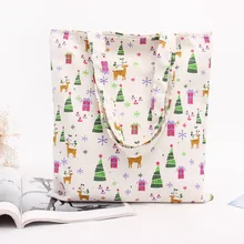 Yile ручной работы из хлопка Лен эко многоразовые сумка олень подарок L014