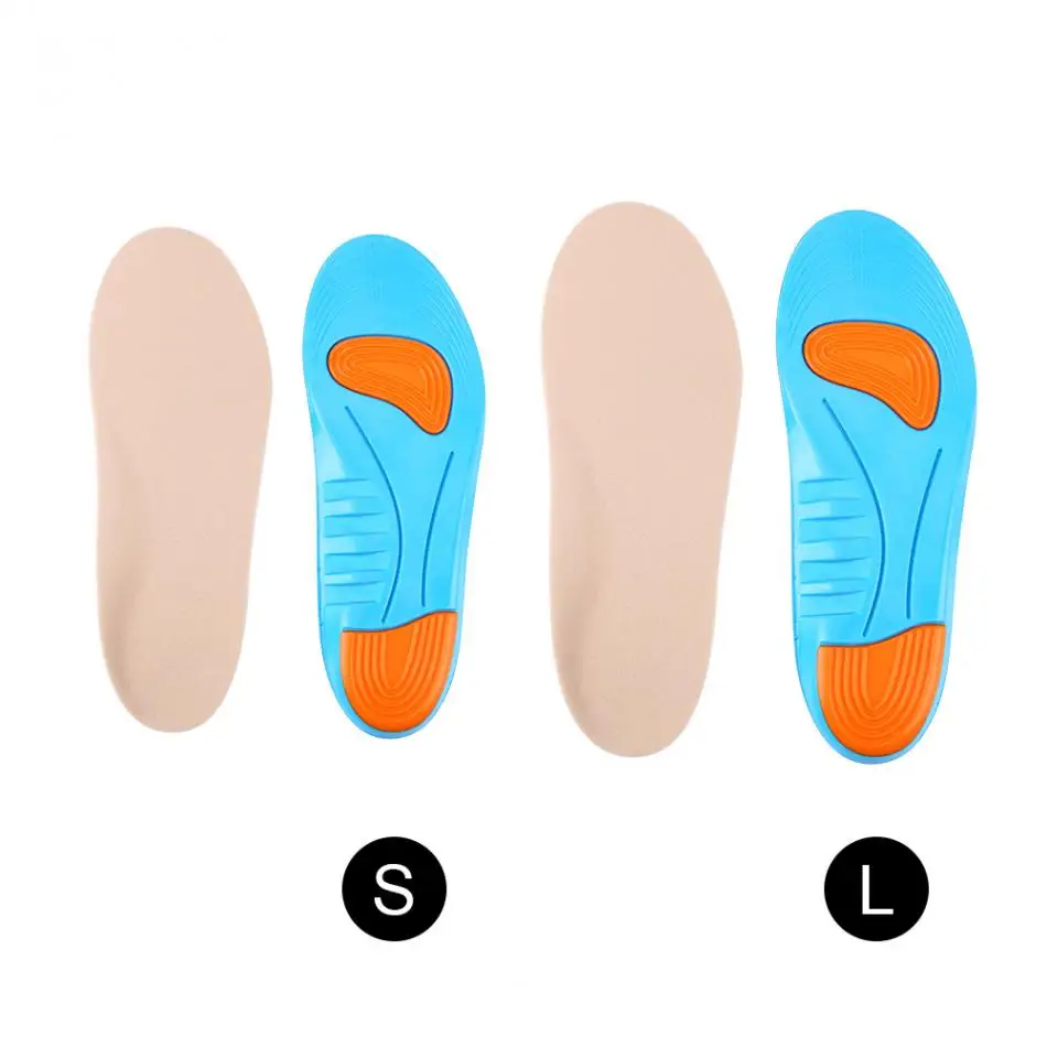 1 пара EVA анти бактериальные ноги амортизация супинатор обуви колодки амортизация давление рельеф ортопедические стельки для диабетиков