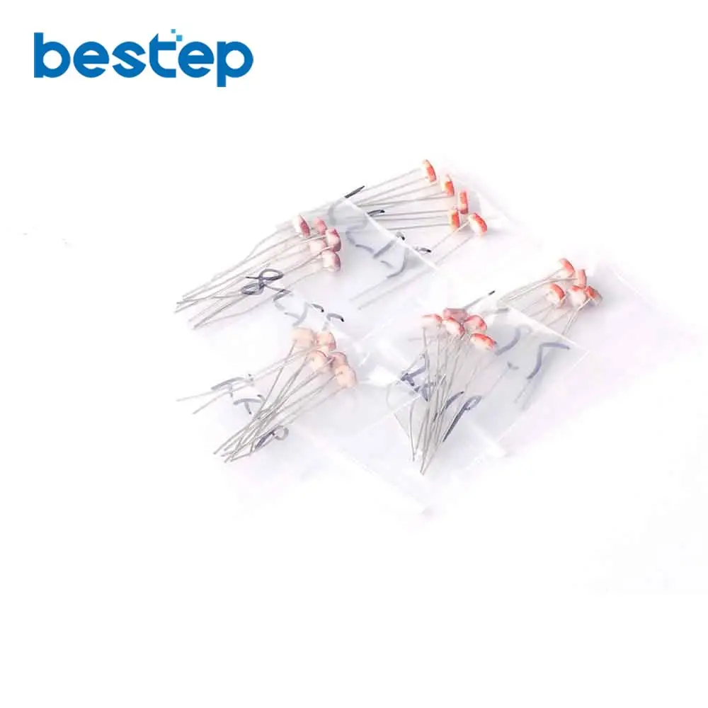 

25PCS 5MM Photoresistance Resistors Assortment Kit GL5516 GL5528 GL5537 GL5539 GL5506 LDR Light Resistor kit each 5pcs