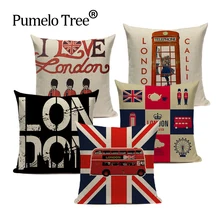 Nordic Decoration Home Cushion Cover London England Sofa Covers 45Cmx45Cm Custom High Quality Sofa With Bed