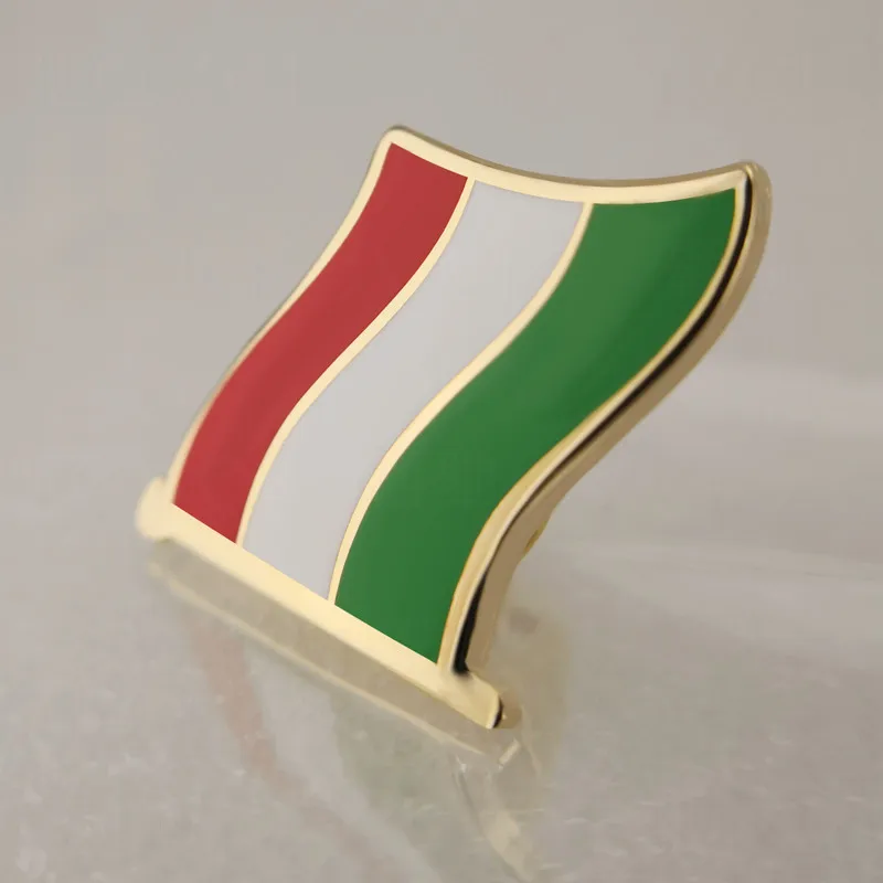 

Soft Enamel Hungary Flag Lapel Pins