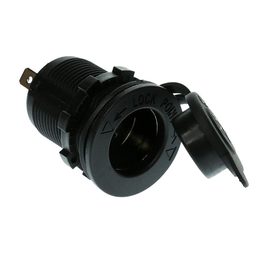 1 Pcs Universal Cigarette Lighter Socket DC 12V Waterproof For Car Boat Motorcycle Cigarette Lighter Sockets Power Plug Outlet