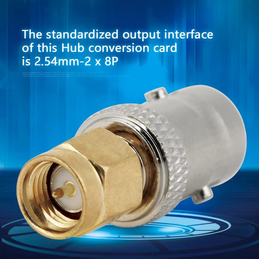 SMA Female to BNC Female 2pcs RF Adapter Type RF Connector Coaxial Adapter Test Converter BNC to SMA Adapter