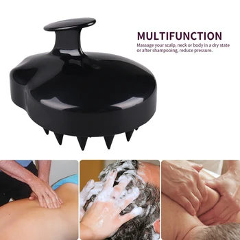

2019 Mini Head Meridian Massage Comb Silicone Scalp Shampoo Massage Brush Washing Shower Head Hair Comb Tools 5 Colors