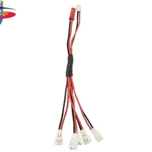 100 шт. 2,0 разъем 3,7 V литиевая батарея для зарядки конверсионной линии 1 уход за 5 для Wltoys V911 F929 F939 H36 E010 E013