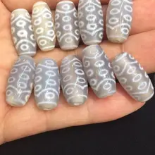 1 шт 1 лот Редкие узоры 21 глаз 12 мм* 20 мм белый цвет натуральный агатовый амулет дзи бусины для браслета DIY Изготовление ювелирных изделий