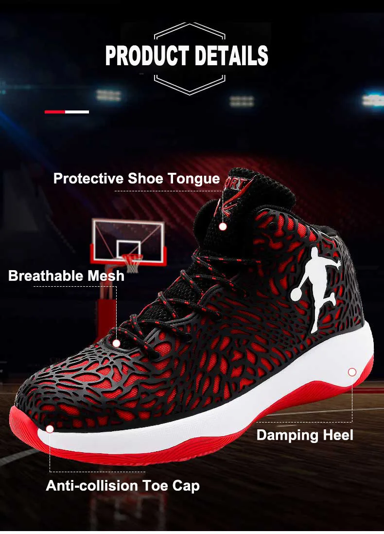 Светильник для мужчин Jordan баскетбольные кроссовки дышащие высокие баскетбольные кроссовки для мужчин большой размер 46 47 уличные спортивные ботильоны для спортзала