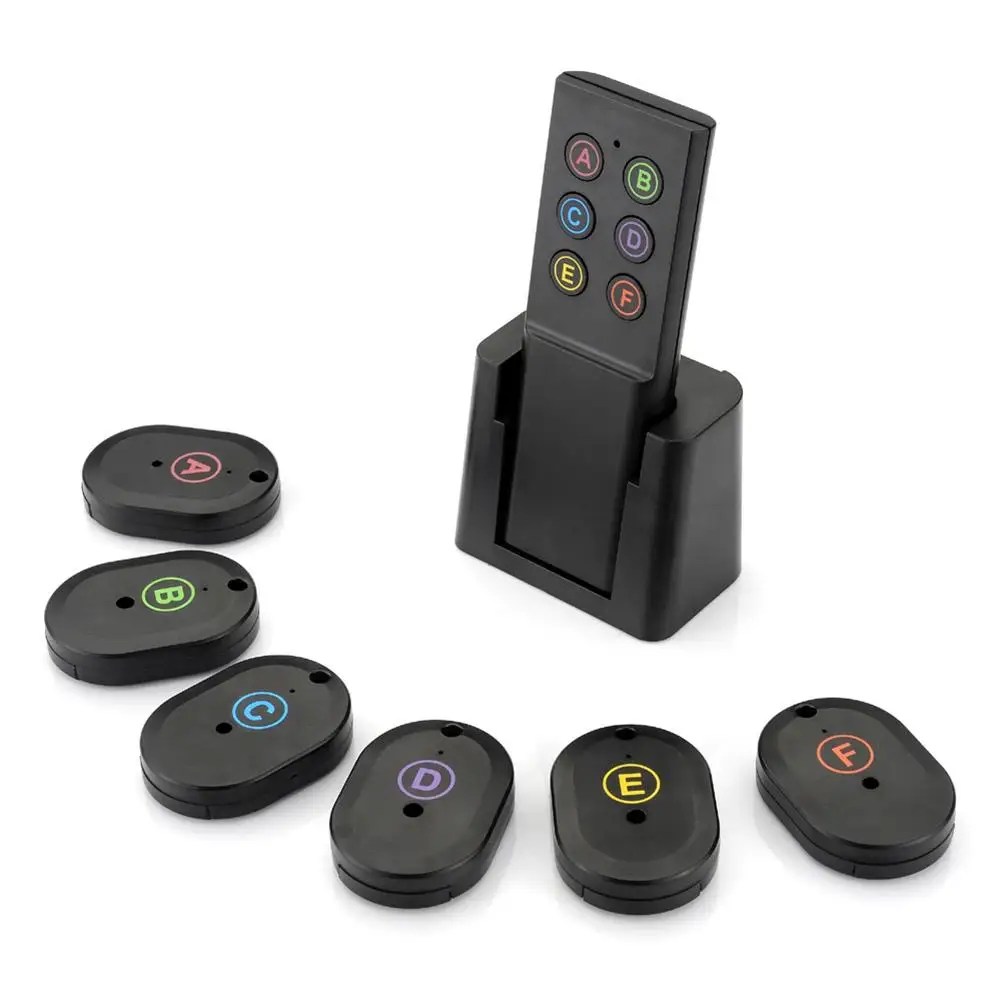 

Alarm 7 In 1 Advanced Wireless Key Finder Remote Key Locator Phone Wallets Anti-Lost With Torch Function 7 Receivers And 1 Dock