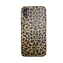 

New case for iphone xs max 8plus leopard print sexy case imd for iphone XR 7p 6sp Black border soft shell phone case