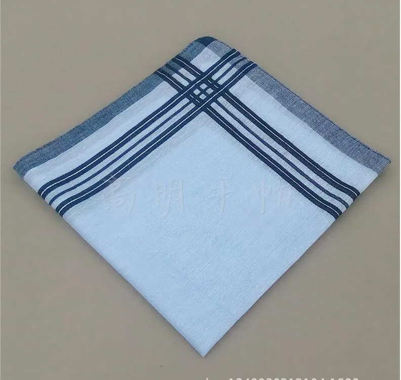 Высокое качество 38*38 см мужской платок в полоску хлопок Мужские шуры карманные квадраты