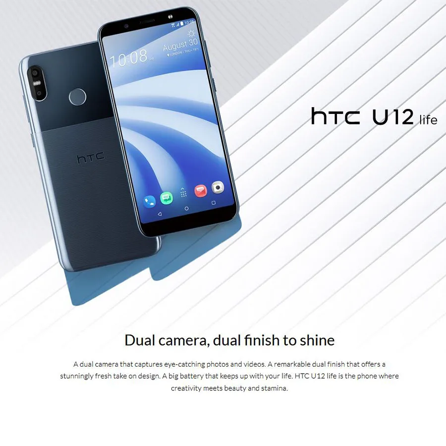 Original HTC U12 Life LTE Mobile Phone Android 8.1 Snapdragon 636 Octa Core 6GB RAM 128GB ROM 16MP Dual Camera 6 inch Smartphone Original HTC U12 Life LTE Mobile Phone Android 8.1 Snapdragon 636 Octa Core 6GB RAM 128GB ROM 16MP Dual Camera 6 inch Smartphone