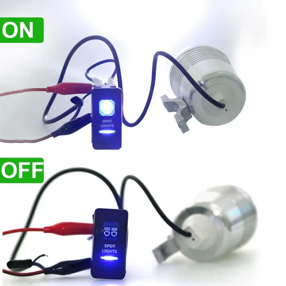 ADPOW 5pin Автомобиль Лодка Грузовик освещенный тумблер панель 12v ВКЛ-ВЫКЛ водонепроницаемый 12V 24V автомобиль Лодка рокер автомобильный переключатель